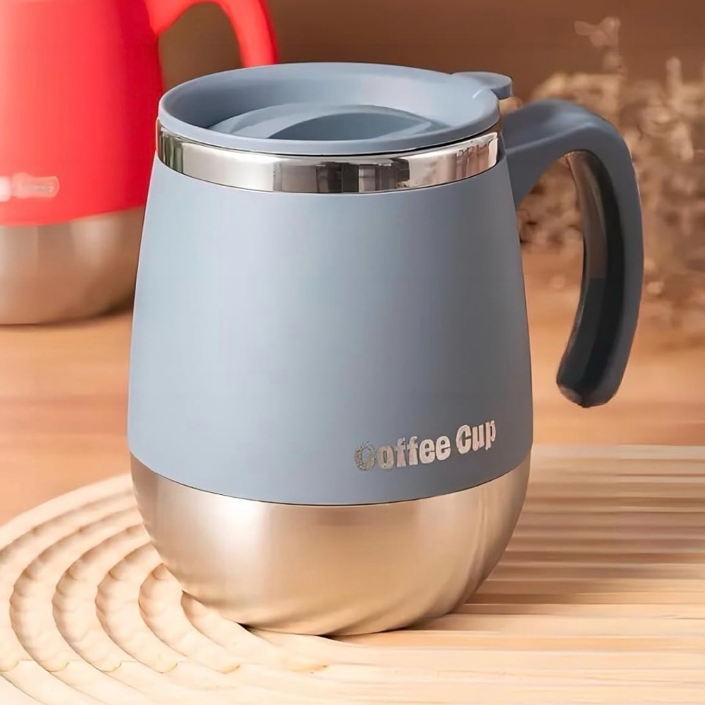 Blue Insulated Travel Coffee Mug NEW